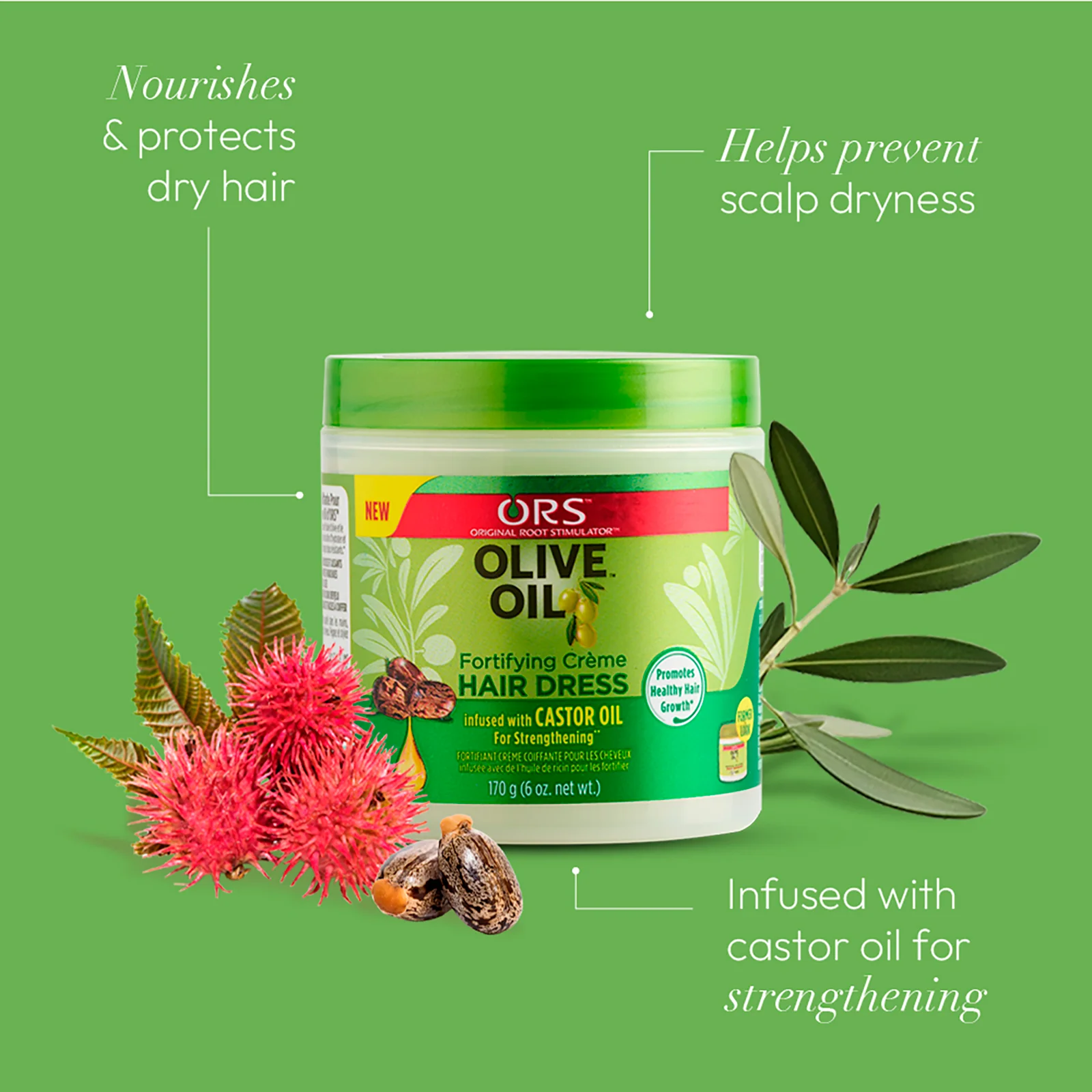 ORS Olive Oil Fortifying Creme Hair Dress for Strengthening (6.0 oz) - Image 4