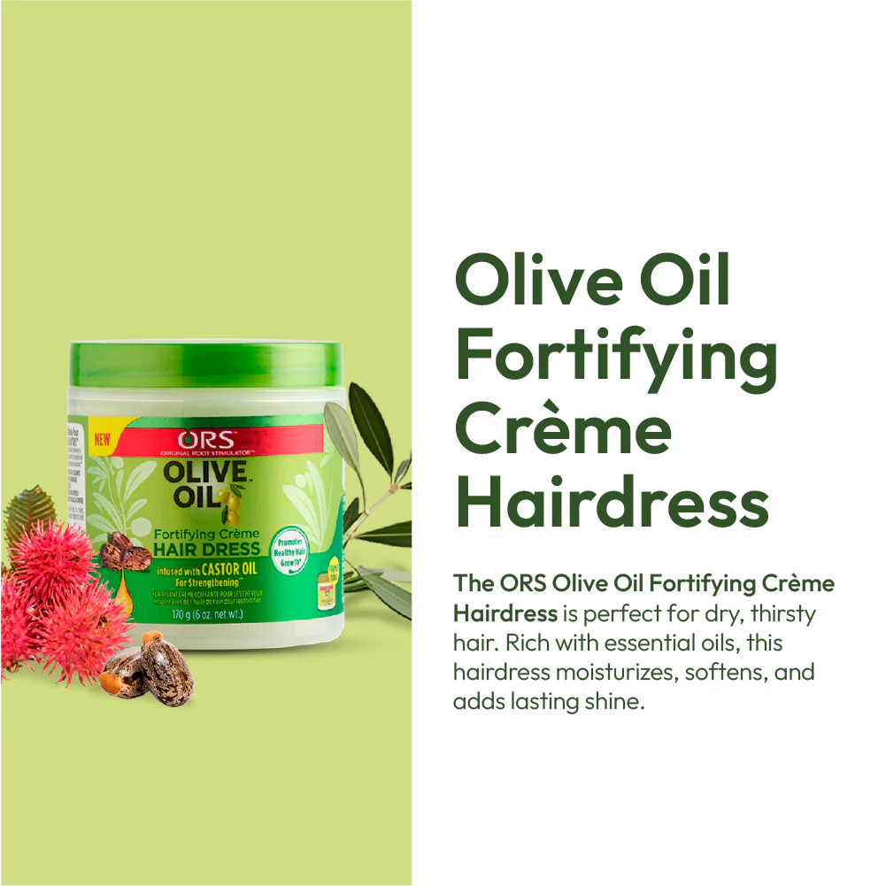 ORS Olive Oil Fortifying Creme Hair Dress for Strengthening (6.0 oz) - Image 5