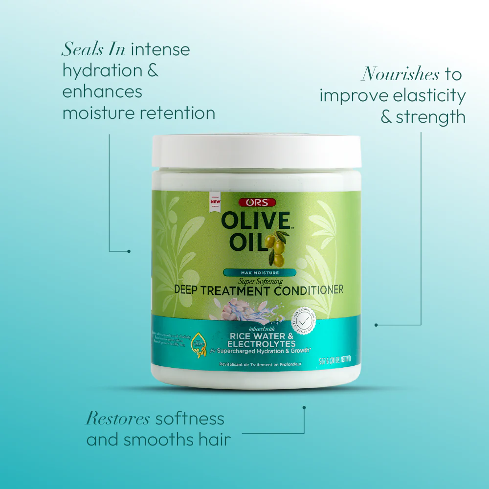 ORS Olive Oil Max Moisture Deep Treatment Conditioner (20.0 oz) - Image 4
